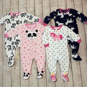 💘Baby Girl 4-Piece Sleeper Onesies💘